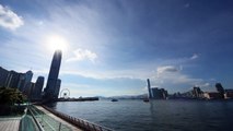 Victoria Harbour (Hong Kong) Sunset 4K timelapse 20160625