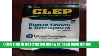 Read CLEP Human Growth and Development (REA) (CLEP Test Preparation) 8th (eighth) edition  Ebook