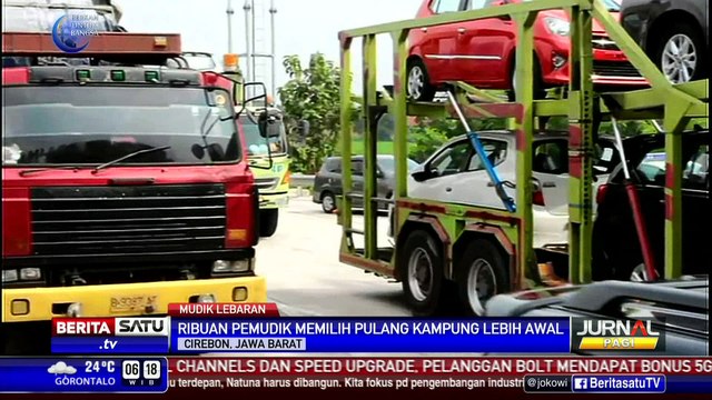 Mudik Lebih Awal, Kendaraan Mengular di Tol Palimanan