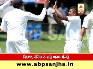 Colombo Test : India and Sri Lanka share the honors on Day 2