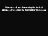 Read Wilderness Ethics: Preserving the Spirit of Wildness: Preserving the Spirit of the Wilderness