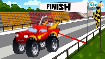 Eğitici çizgi film - Polis arabası ve Yarış arabası - Akıllı Arabalar - Türkçe İzle