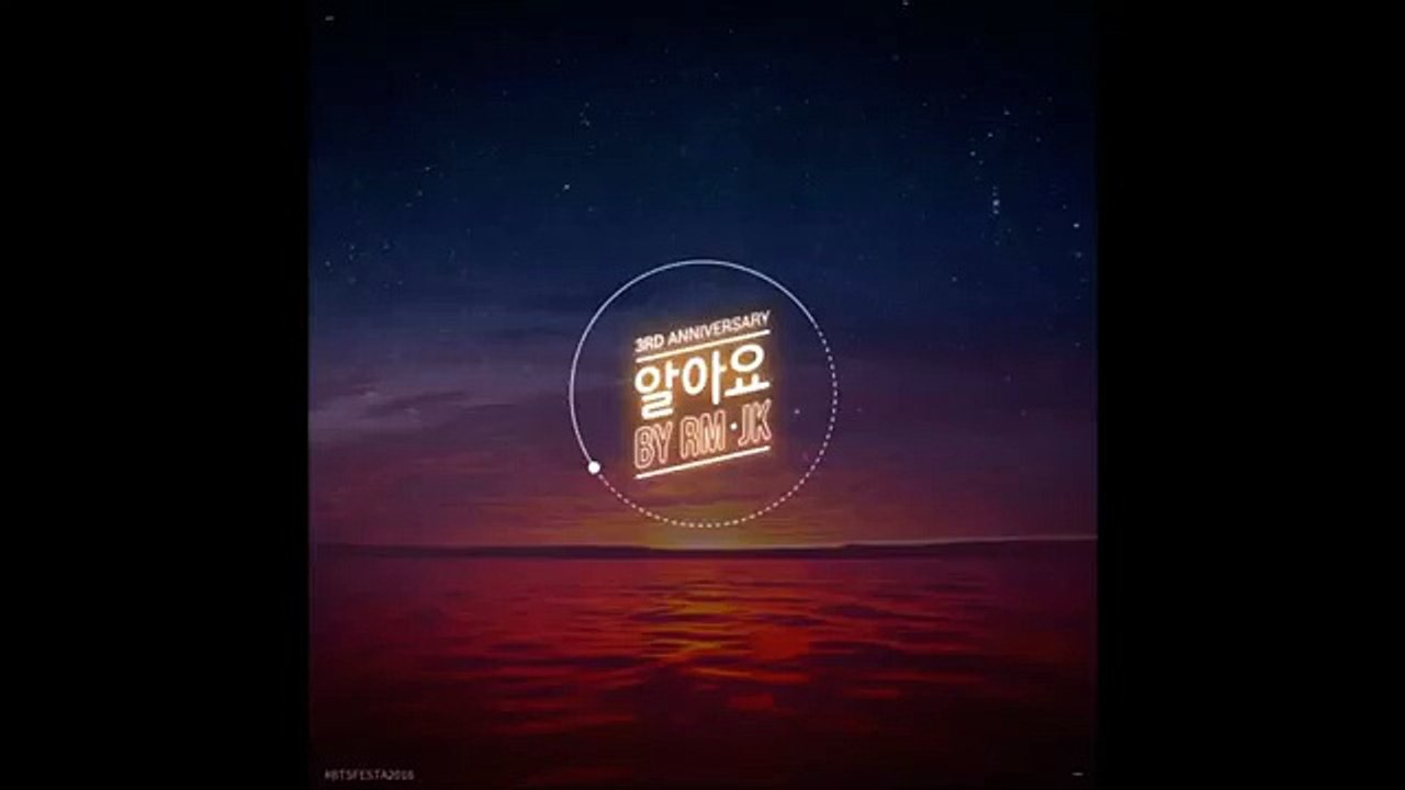 [BTS FESTA 2016] 알아요 (I Know) By Rap Monster & Jungkook of BTS