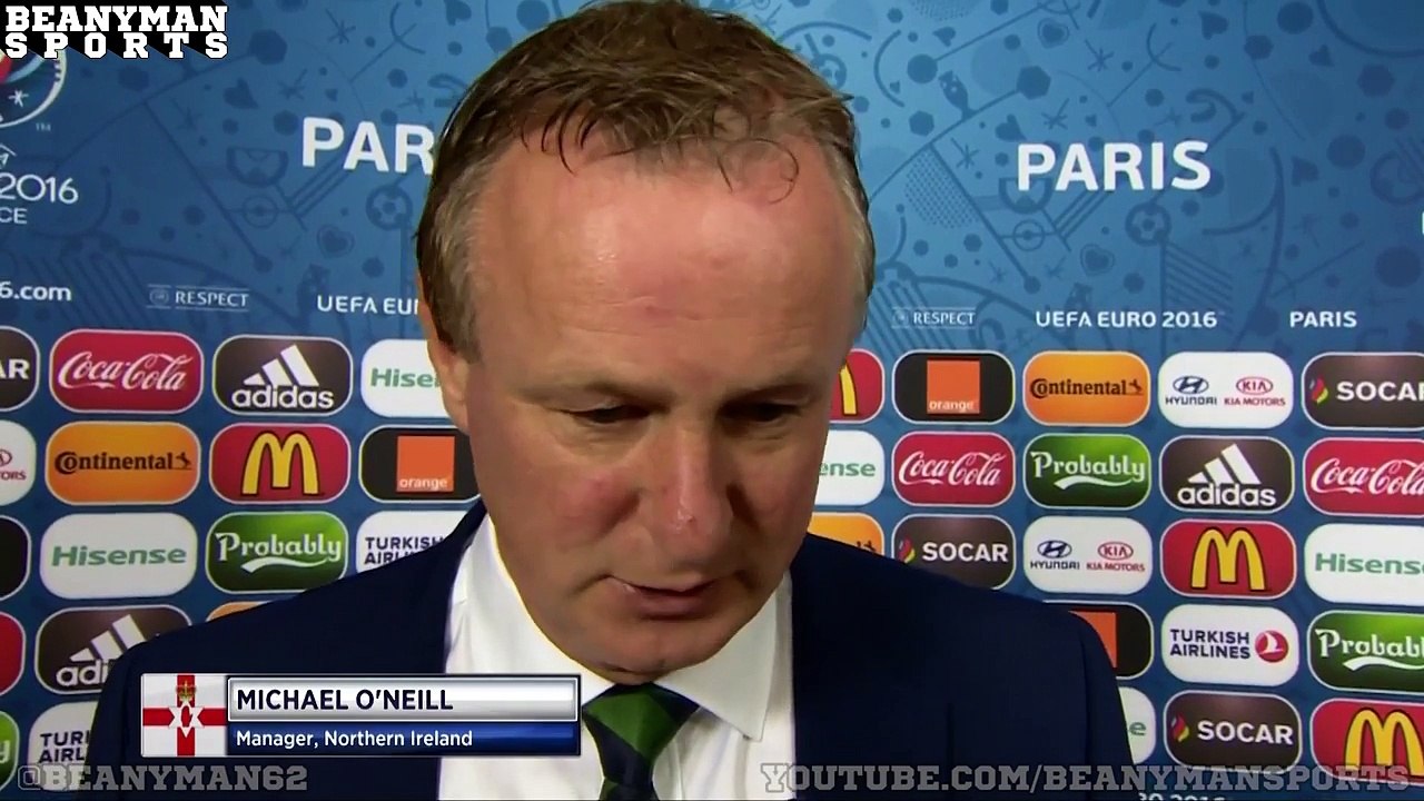 Wales 1-0 Northern Ireland - Michael ONeill Post Match Interview - Euro 2016