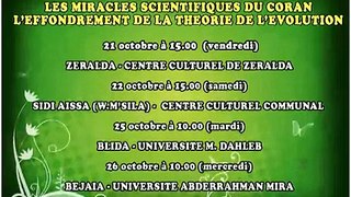HARUN YAHYA CONFERENCES EN ALGERIE (21-26 octobre)