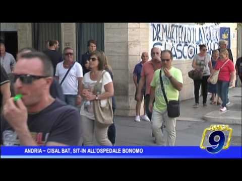 Andria | Cisal Bat, sit-in di protesta al Bonomo