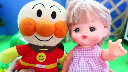 アンパンマン メルちゃんハウス おうちの中でだれがトイレしているかな Mellchan House