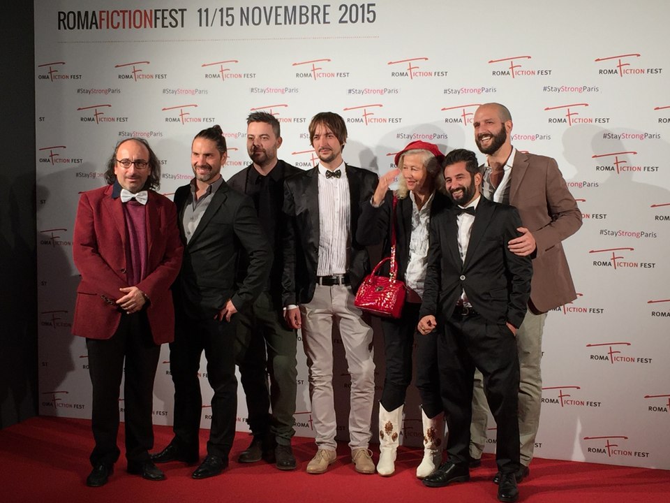 Una parte del cast della serie tv -Nero- sbarca al Roma Fiction fest Applausi al cinema Adriano