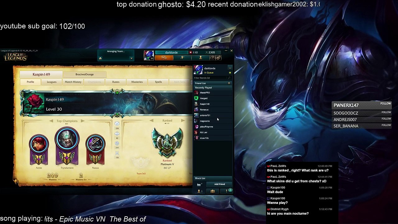 eu east going in to rank (still missing few champions no noc or kha ;/) (159)