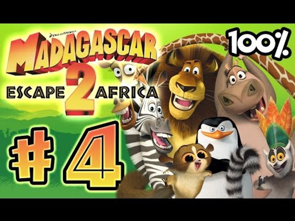 Madagascar Escape 2 Africa Walkthrough Part 4 (X360, PS3, PS2, Wii) 100% Level 4 - The Watering Hole