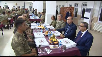 Cumhurbaşkanı Erdoğandan Cizre'ye sürpriz ziyaret