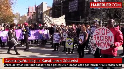 Avustralya'da Irkçılık Karşıtlarının Gösterisi