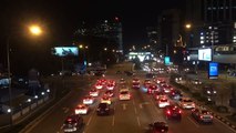 Kuala Lumpur night road time-laps