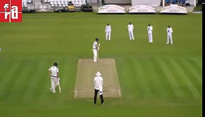Mir Hamza wicket against Yorkshire