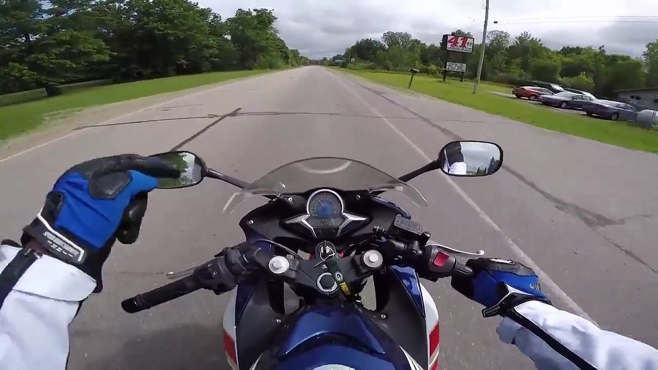 Un jeune motard rentre dans une biche quelques minutes après avoir reçu son permis.