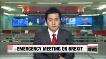 Korean government holds emergency meeting on Brexit