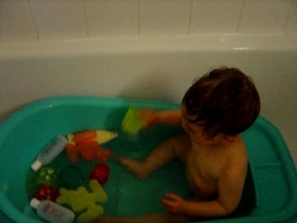 jeu dans le bain