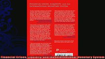 complete  Financial Crises Liquidity and the International Monetary System