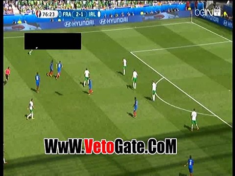 العارضة تحرم فرنسا من هدف ثالث امام ايرلندا
