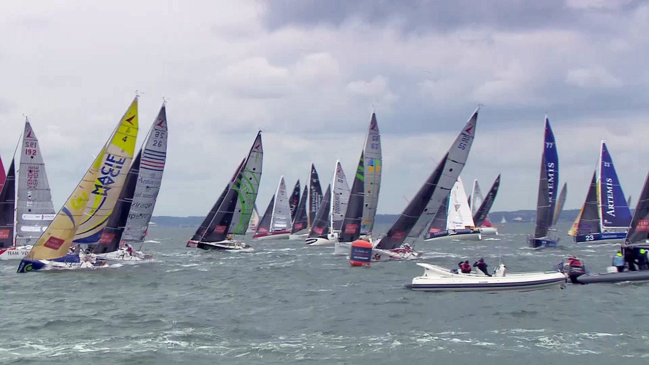 Solitaire Bompard Le Figaro - Départ depuis le bateau Direction de course