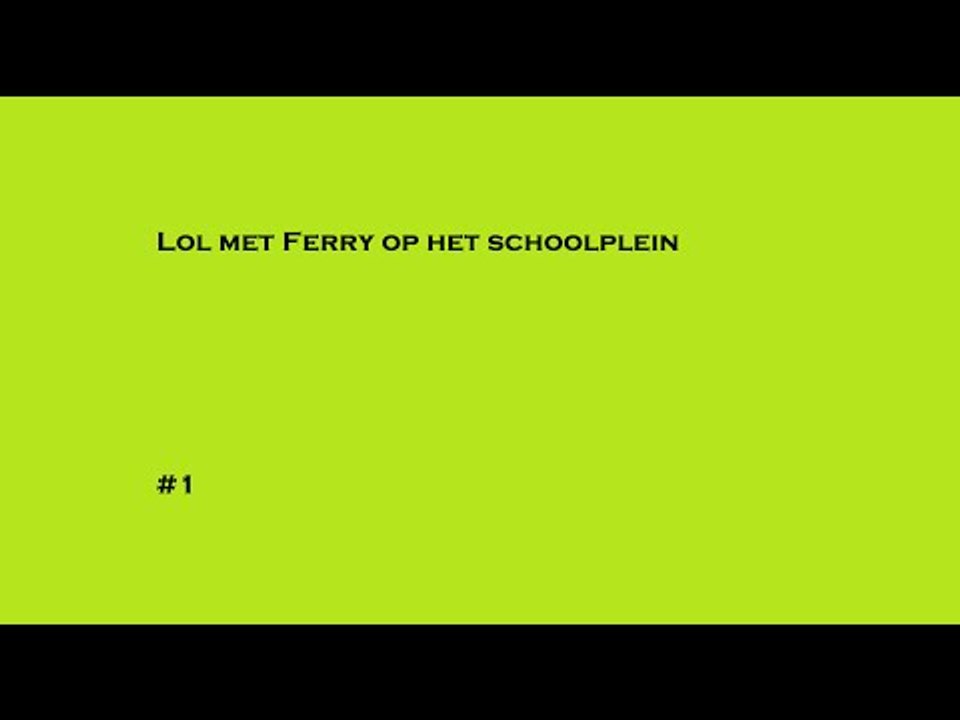 Funny moments #1 === Schoolplein...