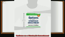 there is  Options as a Strategic Investment