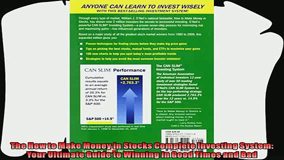 behold  The How to Make Money in Stocks Complete Investing System Your Ultimate Guide to Winning