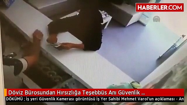 Döviz Bürosundan Hırsızlığa Teşebbüs Anı Güvenlik Kamerasında