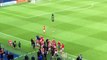 Gareth Bale chasing his daughter after Wales 1-0 win over Northern Ireland - Euro 2016