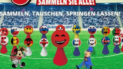 Kinder Surprise Kaufland JUMPERS EURO EM 2016 Figuren Lidl STIKEEZ EURO 2016 FIGUREN