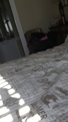 First video I'm jumping on the bed in slow motion