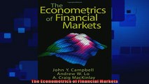 complete  The Econometrics of Financial Markets