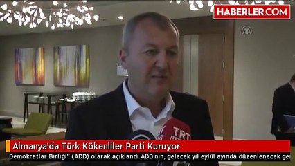 Almanya'da Türk Kökenliler Parti Kuruyor