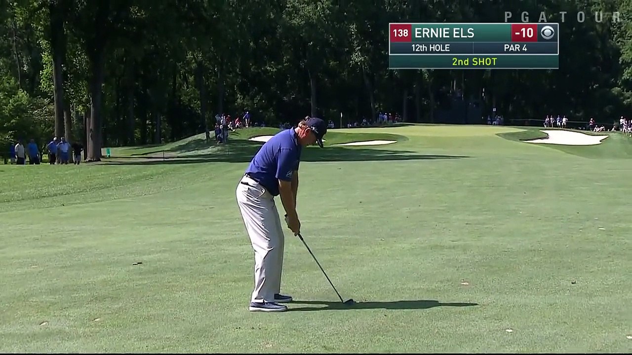 Hole in One exceptionnel sans rebond du golfeur Ernie Els