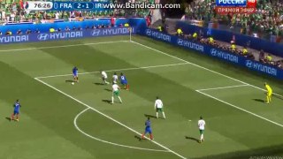 Andre Pierre Gignac hits Crosbar - France 2-1 Ireland 26-06-2016