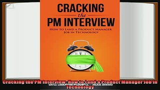 book online   Cracking the PM Interview How to Land a Product Manager Job in Technology