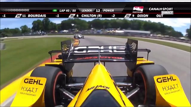 IndyCar 2016 Road America Daly Crashes