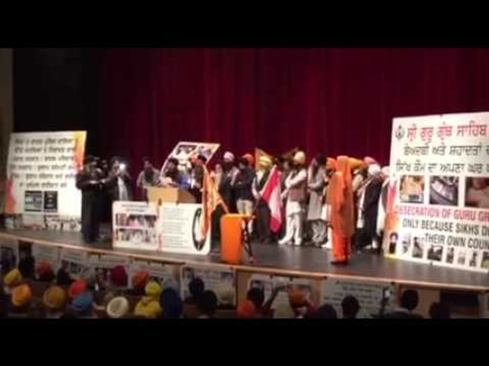 SIKHS FROM Surrey Bc cANADA pROTESTING AGAINST BEADBI OF SHRI GURU GRANTH SAHIB JI