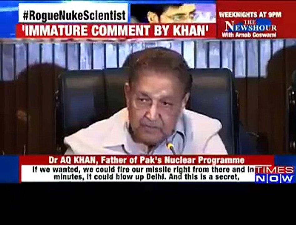 India Got Scared From Abdul Qadeer khan's Message