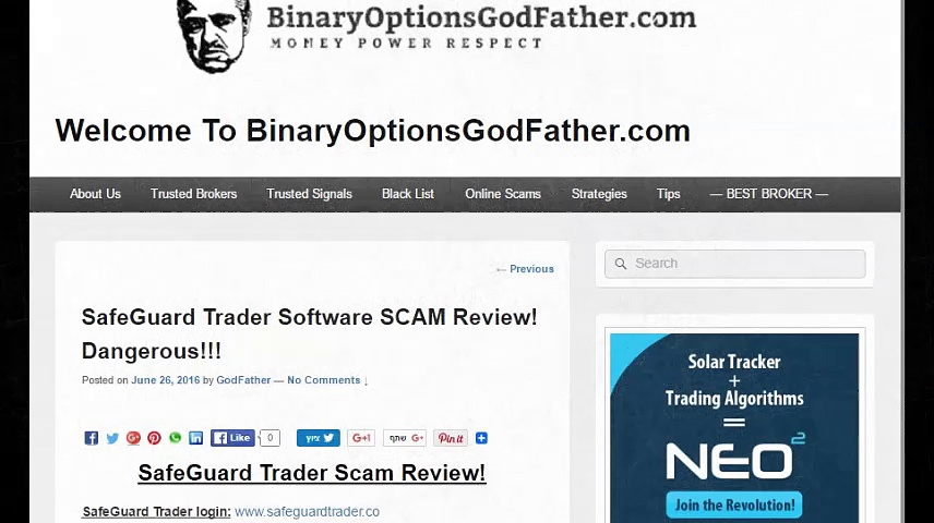 Safeguard Trader Software is Danger Scam !