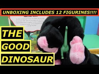 The Good Dinosaur Disney Pixar Unboxing an engaging play-mat activity kit 12 Figurines