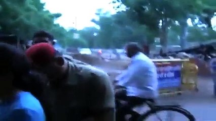 Why police tying Young Girl with rope