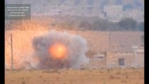 Террорист ДАИШ уничтожает американской ракетой расчет зенитного орудия сирийской армии