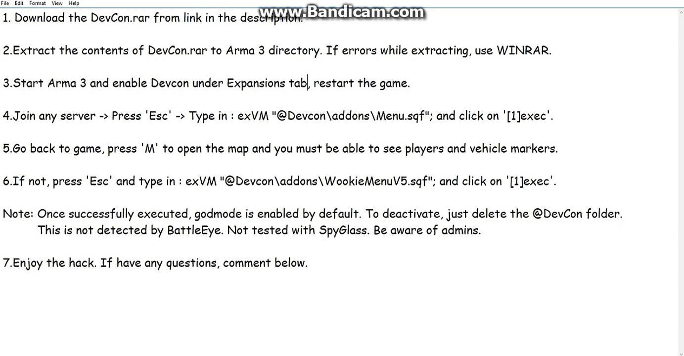 Arma 3 Hack [Not detected] Working 2016 | Read description.