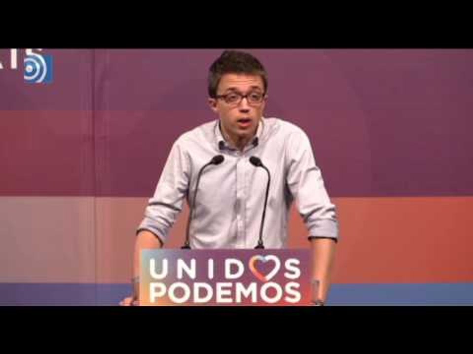 Errejón: "No son unos buenos resultados"