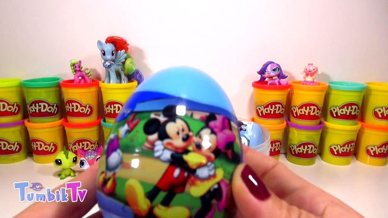 Oyun Hamuru ile Dev LPS Minişler Sürpriz Yumurta - LPS Miniş, Disney ve Karlar Ülkesi Oyuncakları