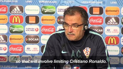 Croatia aim to 'limit' Ronaldo in Euro 2016 Portugal clash