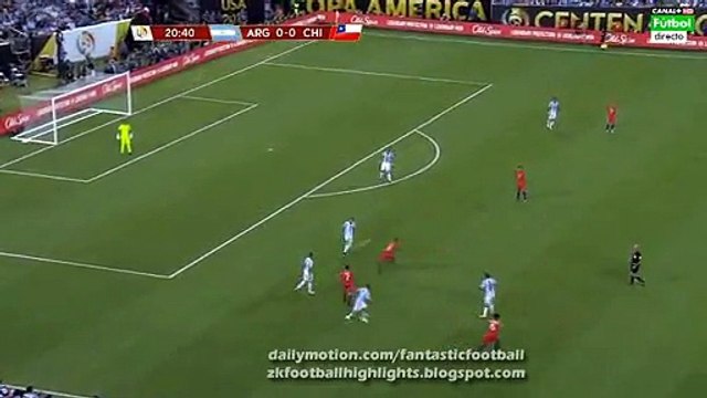 Gonzalo Higuaín Best Chance of 1st Half - Argentina vs Chile 26.06.2016 HD