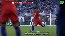 Marcelo Díaz horror Foul RED CARD HD - Argentina 1-0 Chile