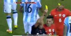 Marcelo Diaz RED CARD - Argentina vs Chile - Copa America Final - 27/06/2016